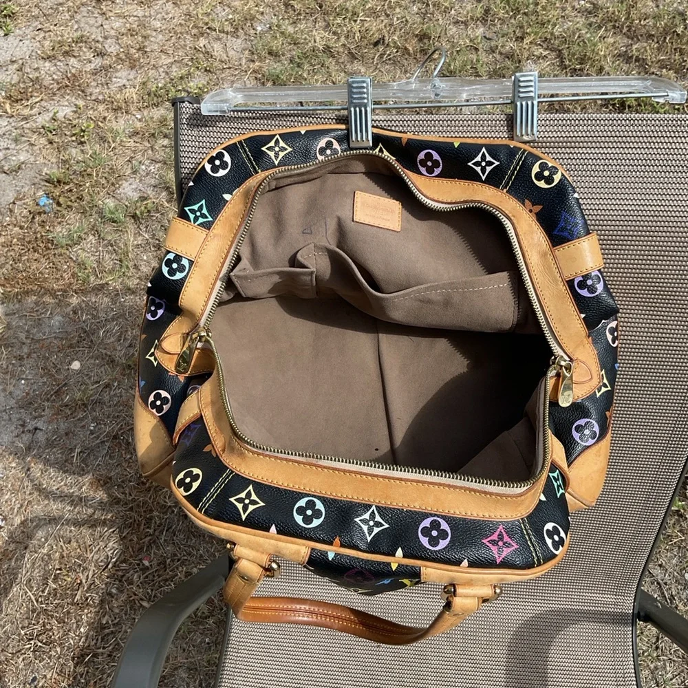 🌟Louis Vuitton🌟black multi Murakami Claudia AS4088